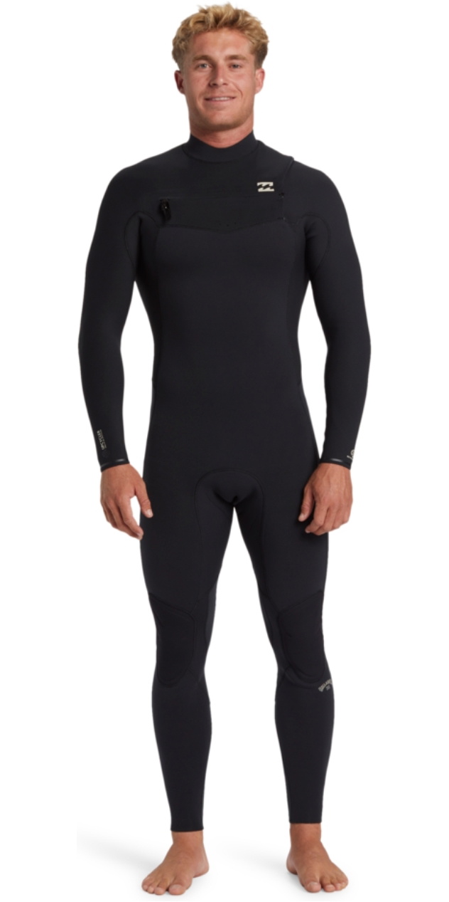 2025 O'Neill Mens Hyperfreak 3/2 Mm Chest Zip Wetsuit 5343 - Dark